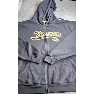 Missouri Tigers Jacket AdultXL Black FullZip Hoodie Sweatshirt Section 101(1235)